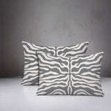 Eden Zebra Print Indoor/Outdoor Reversible Rectangular Pillow