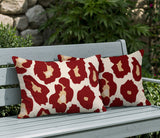 Gelle Zebra Print Indoor/Outdoor Reversible Rectangular Pillow