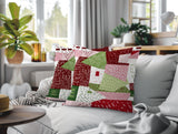 Praxies Patches Indoor/Outdoor Reversible Square Pillow