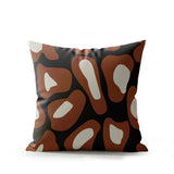 Dilar Animal Print Faux Suede Square Indoor Pillow