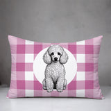 Poodle Dog  Indoor/Outdoor Reversible Rectangular Pillow