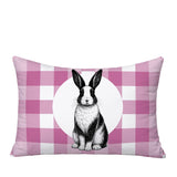 Rabbit Indoor/Outdoor Reversible Rectangular Pillow