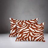 Tory Zebra Print Indoor/Outdoor Reversible Rectangular Pillow