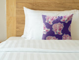Dama Tiger Faux Suede Square Indoor Pillow in Aurora Dream - Size 16x16