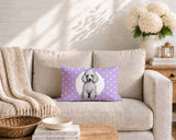 Poodle Dog  Indoor/Outdoor Reversible Rectangular Pillow