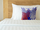 Salie Zebra Faux Suede Square Indoor Pillow