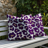 Davi Zebra Print Indoor/Outdoor Reversible Square Pillow