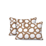 Famo 2 Sets Indoor/Outdoor Reversible Rectangular Pillow