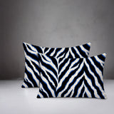 Rio Zebra Print Indoor/Outdoor Reversible Rectangular Pillow