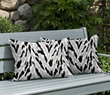 Kenzi Zebra Print Indoor/Outdoor Reversible Rectangular Pillow
