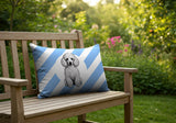 Poodle Dog  Indoor/Outdoor Reversible Rectangular Pillow