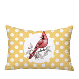 Red Cardinal Indoor/Outdoor Reversible Rectangular Pillow