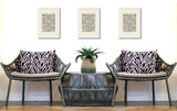 Kenzi Zebra Print Indoor/Outdoor Reversible Rectangular Pillow