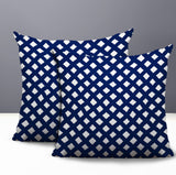 Una Geometric 2 Sets Indoor/Outdoor Reversible Square Pillow