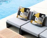 Praxies Patches Indoor/Outdoor Reversible Square Pillow