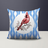 Red Cardinal Indoor/Outdoor Reversible Square Pillow