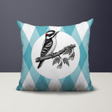 Wood Pecker Indoor/Outdoor Reversible Square Pillow