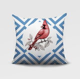 Red Cardinal Indoor/Outdoor Reversible Square Pillow