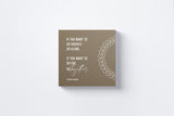 If You Want to Go Quickly, Go Alone. If You Want to Go Far, Go Together Canvas Wall Art in Beige, square