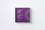If You Want to Go Quickly, Go Alone. If You Want to Go Far, Go Together Canvas Wall Art in Purple, square