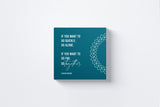 If You Want to Go Quickly, Go Alone. If You Want to Go Far, Go Together Canvas Wall Art in Turquoise, square
