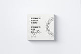 If You Want to Go Quickly, Go Alone. If You Want to Go Far, Go Together Canvas Wall Art in White, square