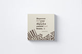However Hot Your Anger Canvas Wall Art in Beige, square