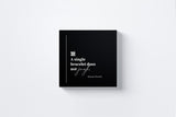 A Single Bracelet Does Not Jingle Canvas Wall Art in Black, square