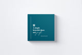 A Single Bracelet Does Not Jingle Canvas Wall Art in Turquoise, square