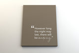 However the Night May Last, There Will Be a Morning Canvas Wall Art in Beige