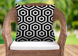 Bobs Hexes Geometric Reversible Indoor/Outdoor Square Pillow