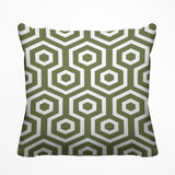 Bobs Hexes Geometric Reversible Indoor/Outdoor Square Pillow