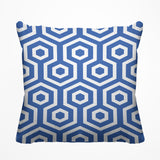 Bobs Hexes Geometric Reversible Indoor/Outdoor Square Pillow