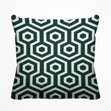 Bobs Hexes Geometric Reversible Indoor/Outdoor Square Pillow