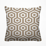 Bobs Hexes Geometric Reversible Indoor/Outdoor Square Pillow