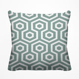 Bobs Hexes Geometric Reversible Indoor/Outdoor Square Pillow