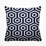 Bobs Hexes Geometric Reversible Indoor/Outdoor Square Pillow