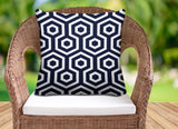 Bobs Hexes Geometric Reversible Indoor/Outdoor Square Pillow