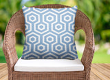 Bobs Hexes Geometric Reversible Indoor/Outdoor Square Pillow