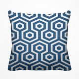 Bobs Hexes Geometric Reversible Indoor/Outdoor Square Pillow
