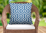 Bobs Hexes Geometric Reversible Indoor/Outdoor Square Pillow