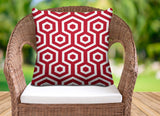 Bobs Hexes Geometric Reversible Indoor/Outdoor Square Pillow