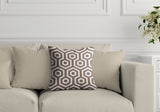 Bobs Hexes Geometric Reversible Indoor/Outdoor Square Pillow