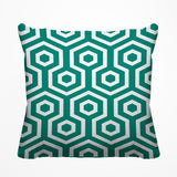 Bobs Hexes Geometric Reversible Indoor/Outdoor Square Pillow