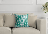 Bobs Hexes Geometric Reversible Indoor/Outdoor Square Pillow