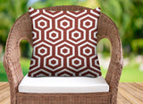 Bobs Hexes Geometric Reversible Indoor/Outdoor Square Pillow