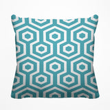Bobs Hexes Geometric Reversible Indoor/Outdoor Square Pillow