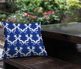 Galton Damask Outdoor Reversible Throw Square Pillow