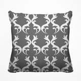 Galton Damask Outdoor Reversible Throw Square Pillow