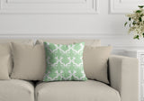 Galton Damask Outdoor Reversible Throw Square Pillow